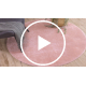 Moodne pesuvaip LINDO ratas roosa, libisemisvastane, pulstunud