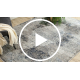BLISS Z214AZ221 vaip kreem / sinine – Rosett, kaasaegne, struktuurne