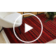 ORIENT 5132 vaip Burgundia / must idamaine, narmastega