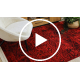 ORIENT 4722 vaip Burgundia / must idamaine, narmastega