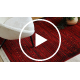 ORIENT 5820 vaip Burgundia / must idamaine, triibud narmastega